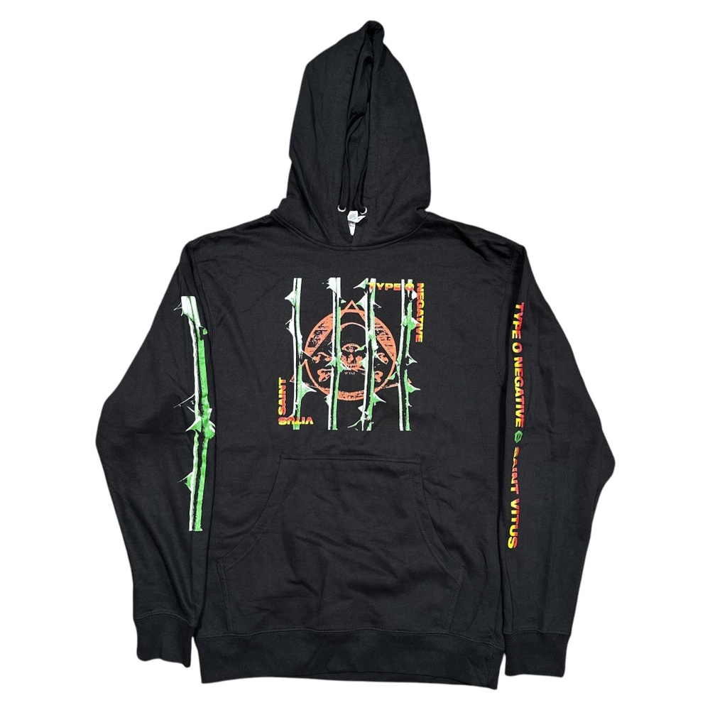 Type O Negative x Saint Vitus October Rust Casket Crew Hoodie Mens Medium